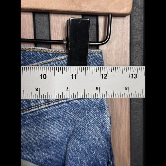 BDG Urban Outfitters Jeans 24 Womens Blue Stretch High Rise Flare Frayed Denim - Picture 3 of 10